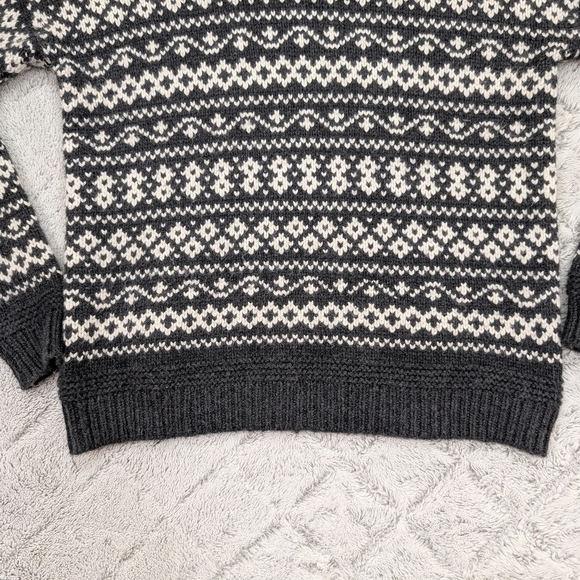 Marine Layer Charcoal and White Patterned Sweater - Picture 3 of 8